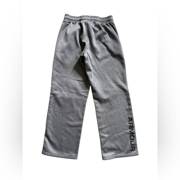 Under Armour STORM Sweatpants Gray Medium Boys Fleece Lined Athleisure - Picture 5 of 9